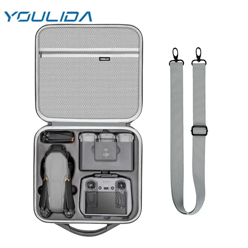 Air 3S Carrying Case For DJI Air 3S Fly More Combo Accessories Storage Bag PU Travel Shoulder Bag Portable Handbag Drone Box