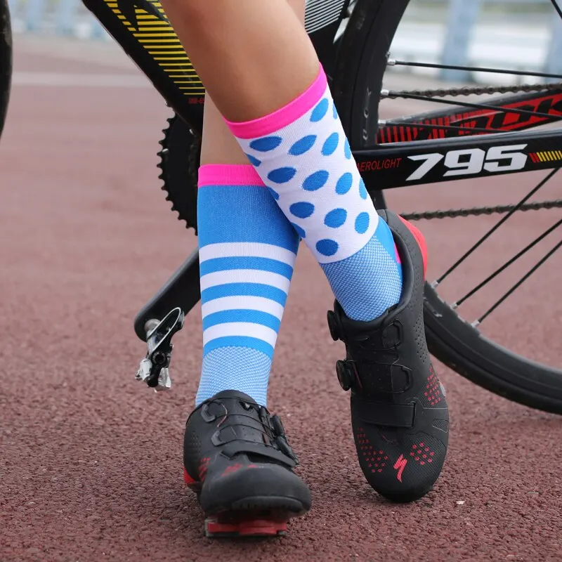 Cycling Socks Bicycle Sports Running Skateboard High Elastic Mid-tube Breathable Bweat Bbsorbing