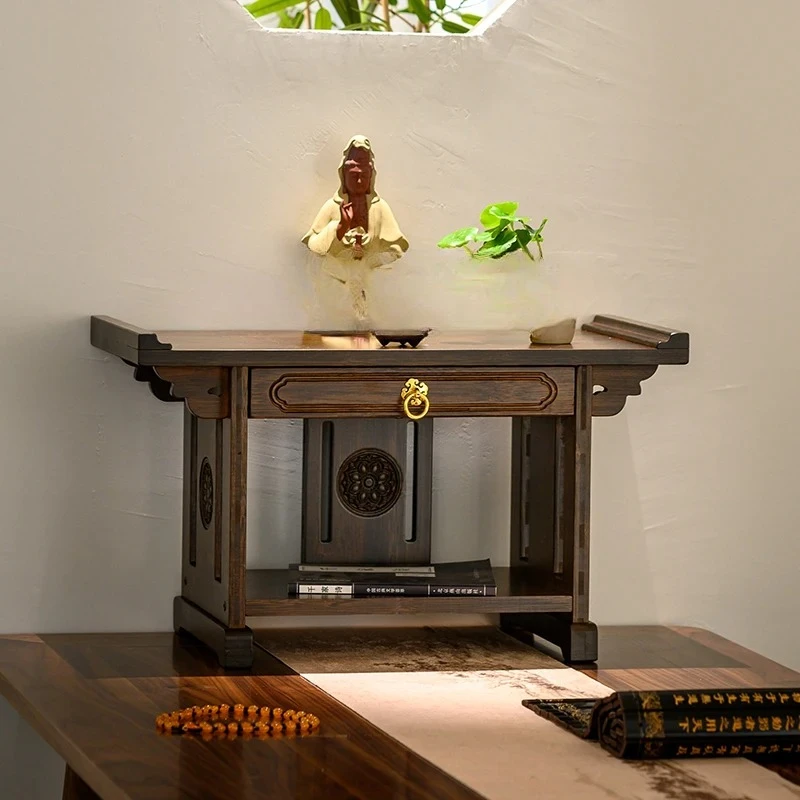 

ZK desktop small Buddhist niche new Chinese table household economical Buddha statue Bodhisattva base