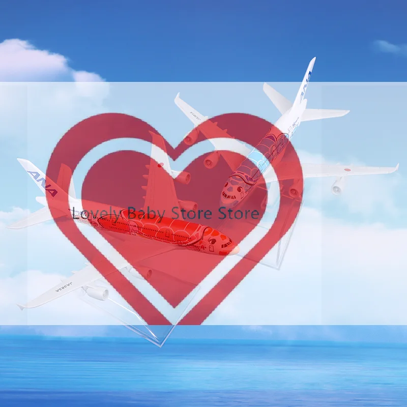 

【BS】ANA Sea Turtle Painting Airbus A380 Airplane Model Aircraft Model Diecast Metal Planes Model All Nippon Airways