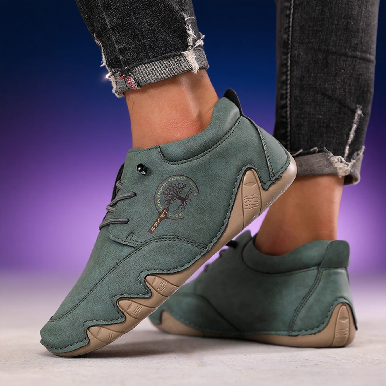 

casual shoes New Men Flat Casual Shoes Handmade PU Leather Comfortable Loafers Outdoor Soft Leather Shoe Men Sports Shoes 2025