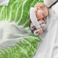 Manta envolvente de lechuga para bebé, manta de repollo, divertidos regalos de comida, forro polar súper suave y acogedor con estampado de verduras, talla única