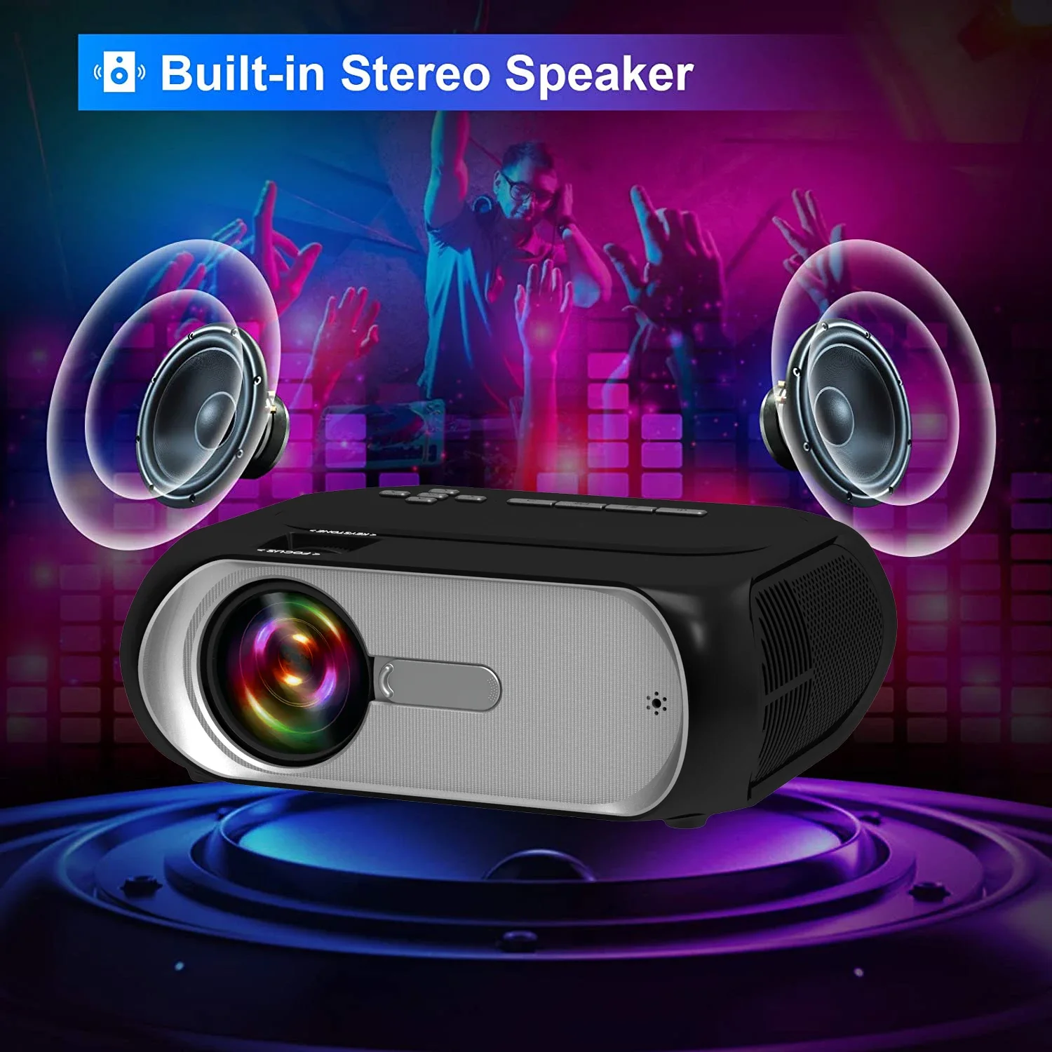 [mini Hd 720p Rich Color Contrast Projector] Factory Oem Cheap Price High Brightness Lcd Portable Projector For Home Use