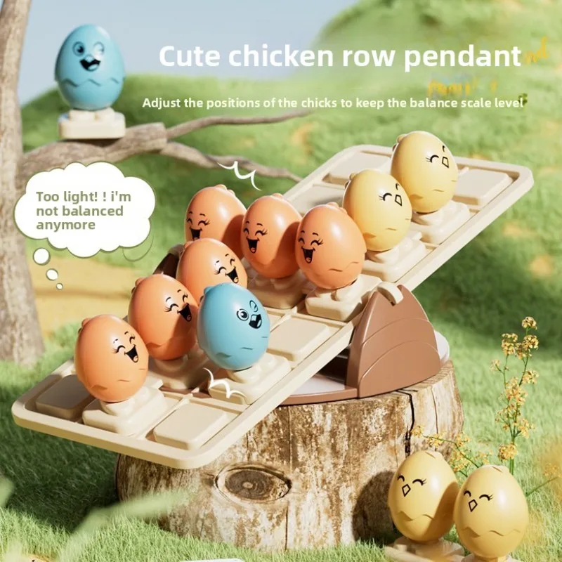 Hot Cute Egg Balance Bambini Giocattoli matematici Bilanciamento Gioco da tavolo Interazione genitore-figlio Gioco di equilibrio da tavolo Giocattolo regalo per i bambini