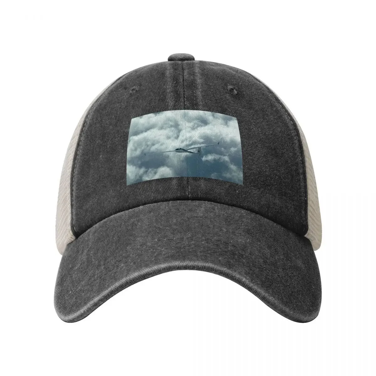 Glider flying above the clouds. Baseball Cap Golf Wear summer hat sun hat Women Caps Men's