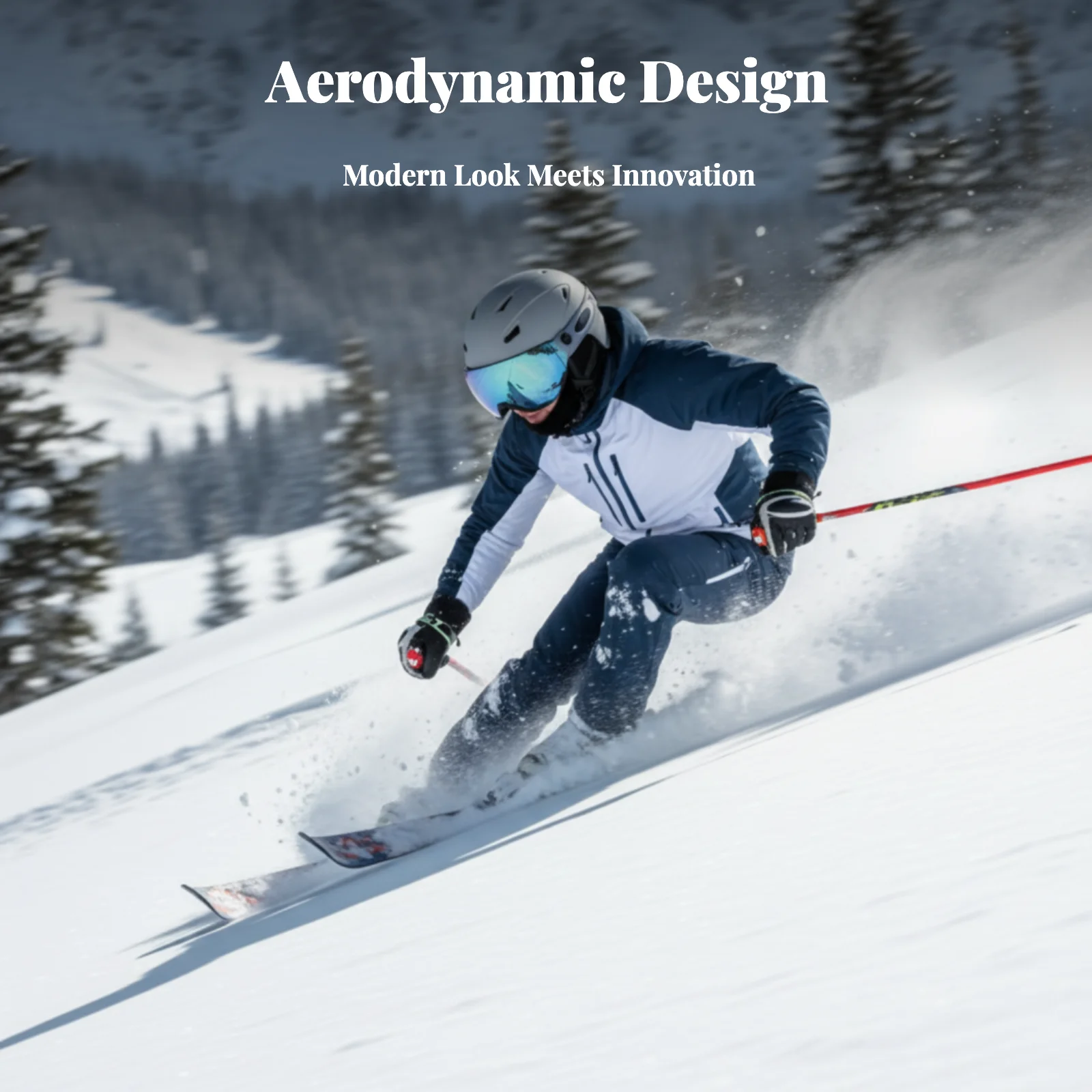 

Ski Helmet, Breathable, Universal Fit, Adult Powder Sports Gear