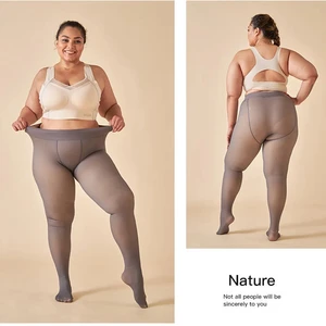 High waist elastic pantyhose for women, translucent tight pants, seamless leggings, thick and hot thermal socks, sexy women, winter 12 Main Half Sales - №1