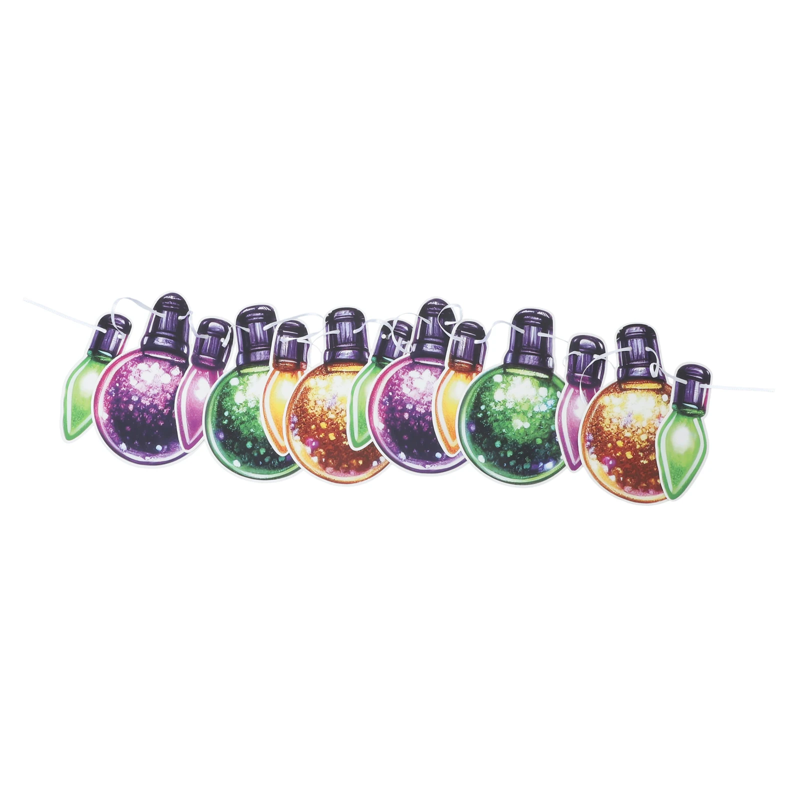 

Light Bulb Christmas Bulb s Christmas Paper Decorations Colorful Party Background Photo Wreath Home Festive