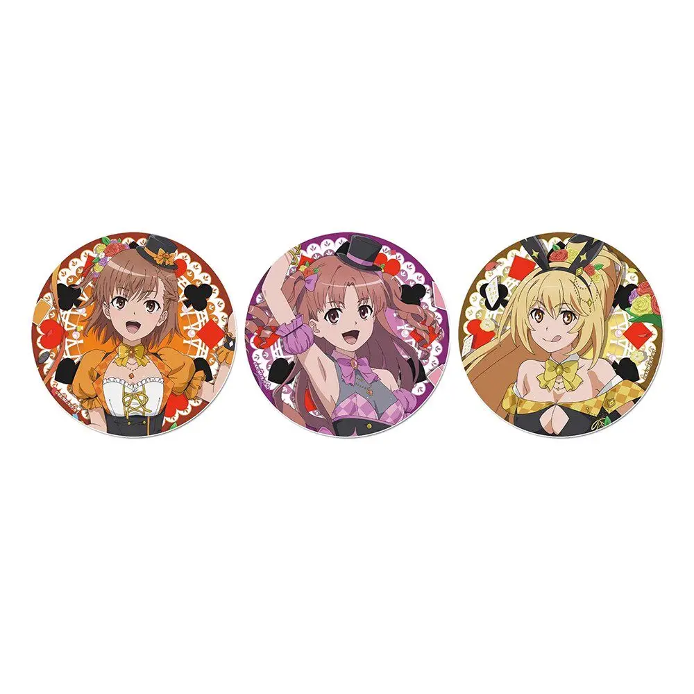 58mm Anime To Aru Kagaku no Railgun A Certain Scientific Railgun Cosplay COSTUME Badge Pin SPTE Tinplate Brooch Gilf
