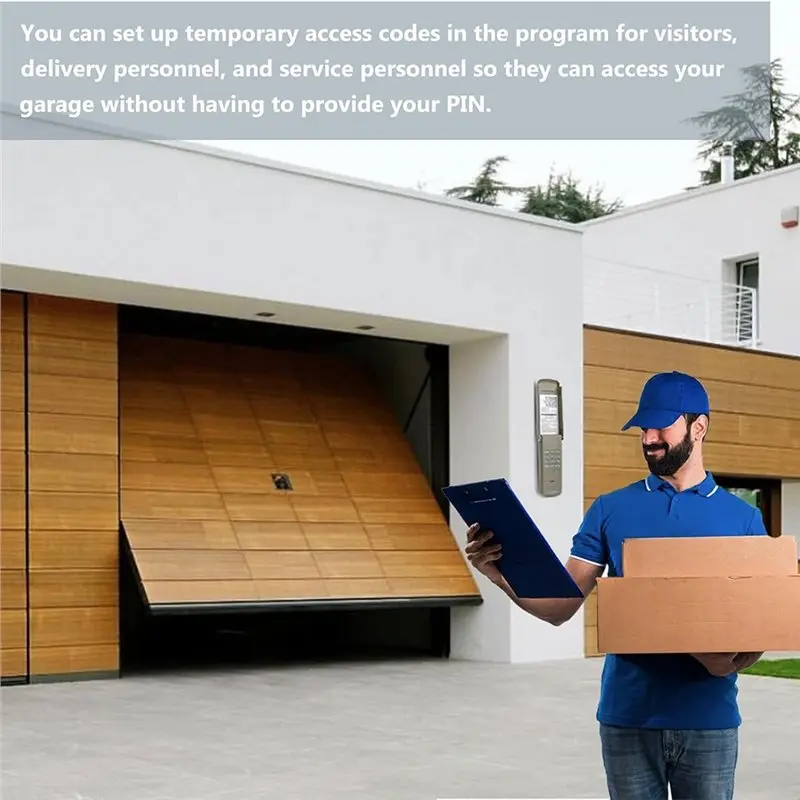 Universal Garage Door Opener Keypad, Wireless Keyless Entry For Multiple Brands-AEF7