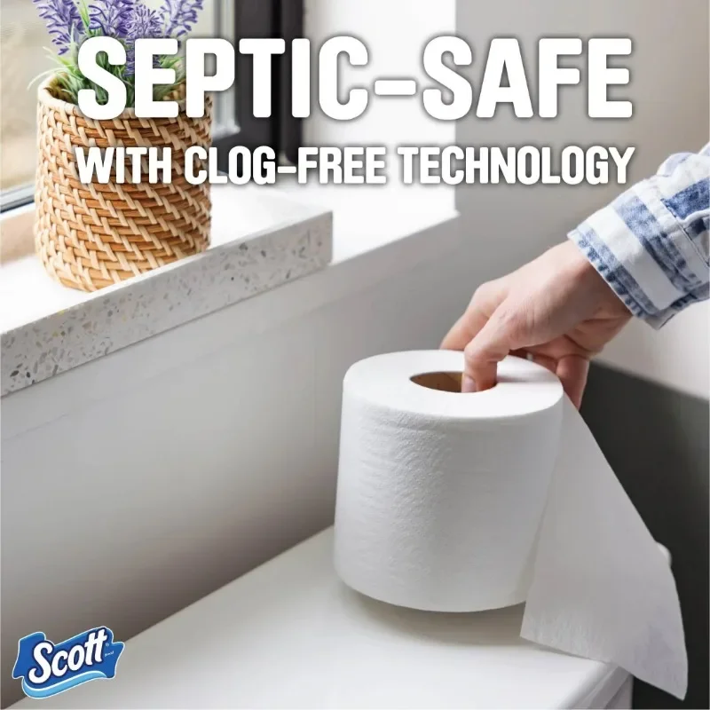 Scott 1000 Series Toilet Paper - 36 Rolls of 1000 Sheets per Roll - Soft & Durable Household Bathroom Tissue view 5