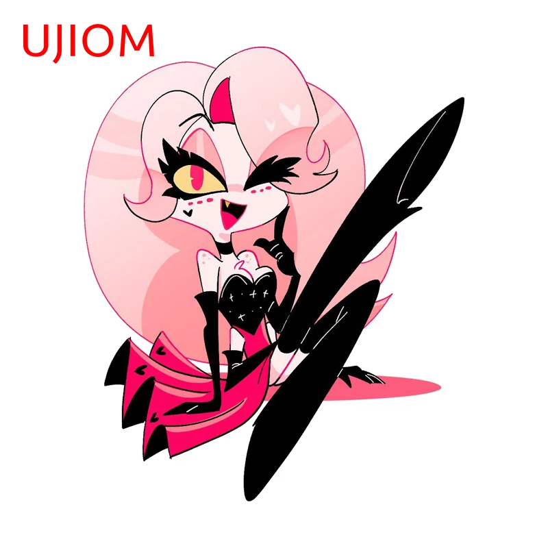 UJIOM Angel Dust Sexy Girl Wall Sticker Trendy Popular Creative Animelover Sunscreen Adhesive Decal Vinyl Wardrobe Decor