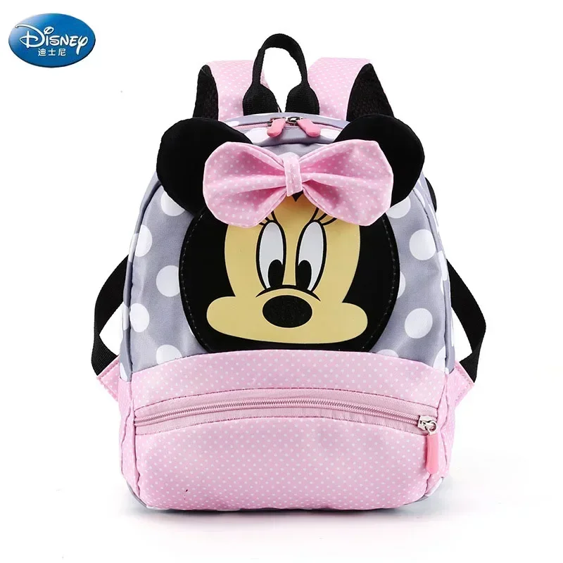 Disney Cartoon Backpack for Baby Boys Girls Minnie Mickey Mouse Children Lovely Schoolbag Kindergarten Schoolbag Kids Gift