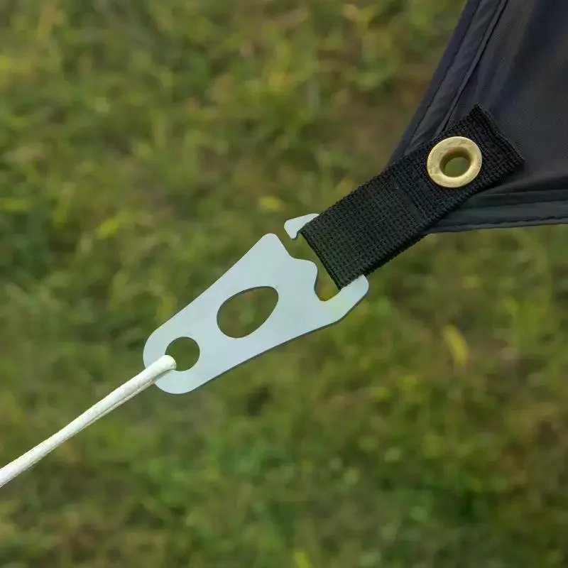 Cord Tightener Tent Wind Rope Buckle Tie Down Rope Carabiner Clip Fastener CampTent Guyline Rope Buckle Fastener Rope Tensioner