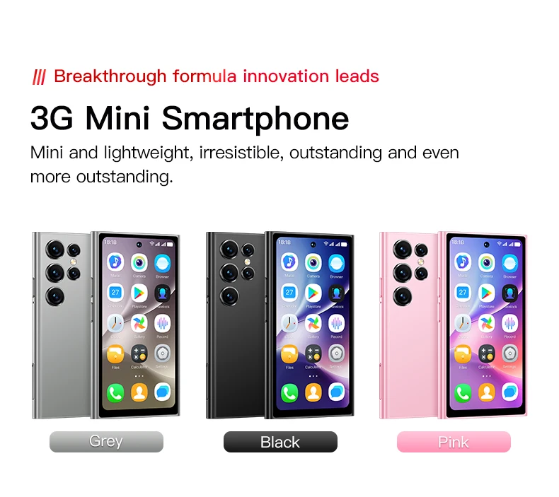 ONEMYTH S25 Pro 3G Smartphone 4.0inches MTK 2GB RAM 16GB ROM Dual SIM Card 5MP 2000mAh Type-C Android Cellphone Face Unlock