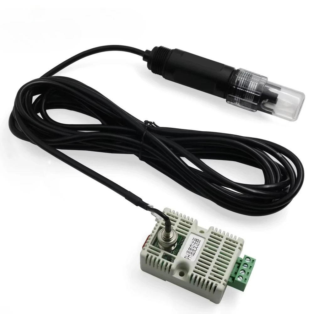 RS485 4-20mA 0-5V 0-10V القطب السائل المياه مقياس درجة الحموضة مختبر مع درجة الحرارة