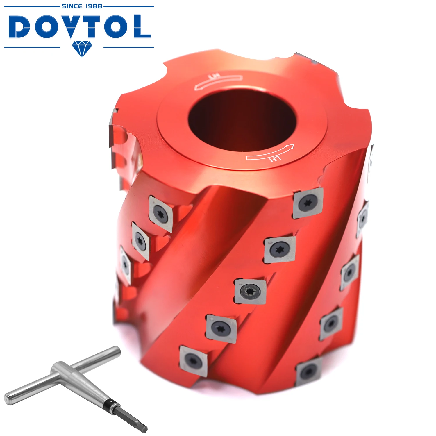 スパイラルシェービング機,スパイラルカッター,リバーシブル木材切削工具