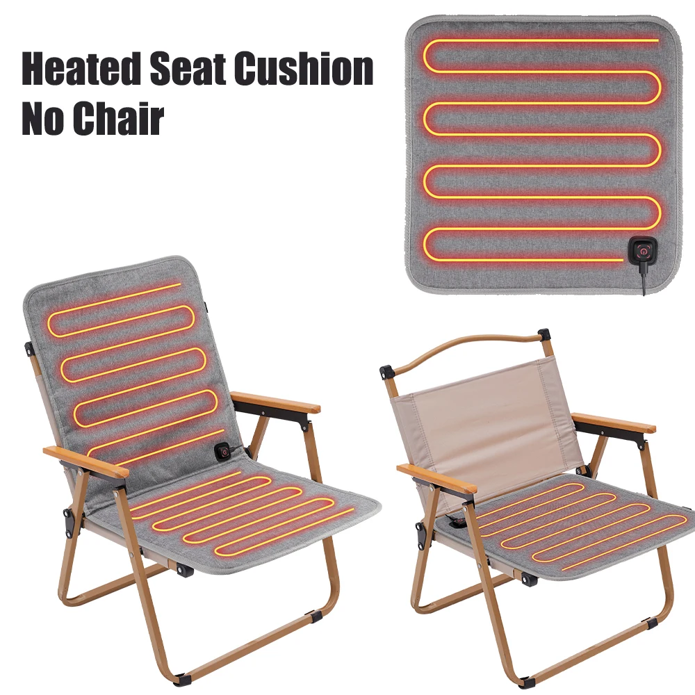 

USB Heated Massage Cushion 3 Levels Heating Seat Cushion For Home Office Car Chair Back Neck Lumbar Massager Therapy Pad Mat
