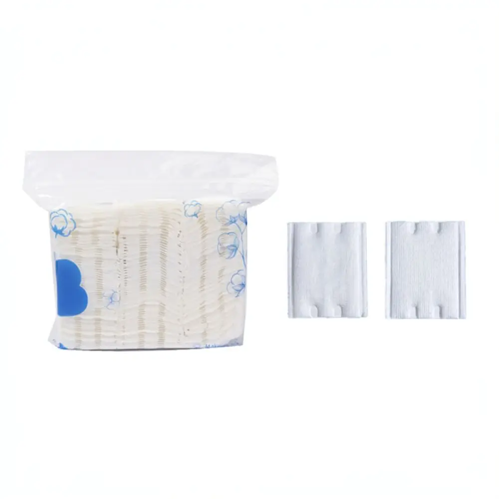 High Absorbency Cotton Facial Wipes Three Layer Makeup Remover Pad Soft Embossed Cosmetic Tool For Daily Routine Skin Care