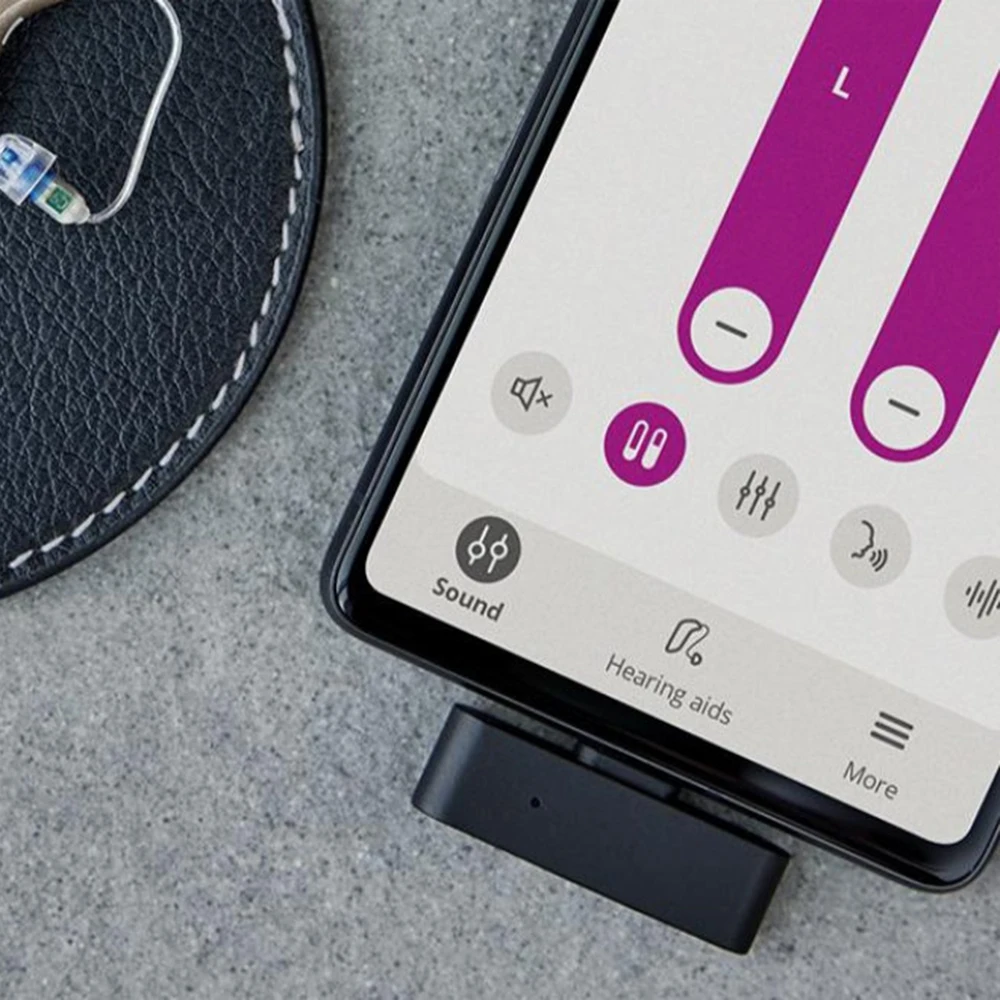 Adaptador Bluetooth USB Sem Fio Oticon Easy LE para Aparelhos Auditivos Oticon Intent