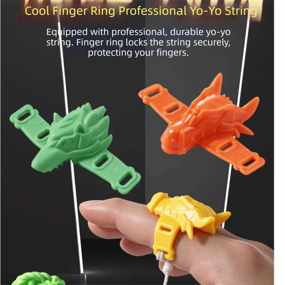 Boys and Girls KK Bearing Yo-Yo Finger Guard Anti-drop Led Light-Up Yo-Yo Spare Parts Glowing Yoyo