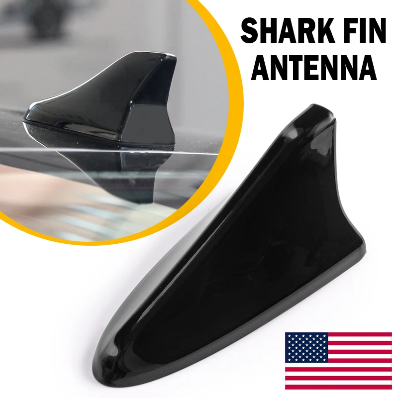 Shark Fin Roof Antenna Cover For Hyundai Sonata Elantra KIA Optima Genesis Painted AM FM Radio Aerial Cap Direct Replacement  Gloss Black/White Car Accessories