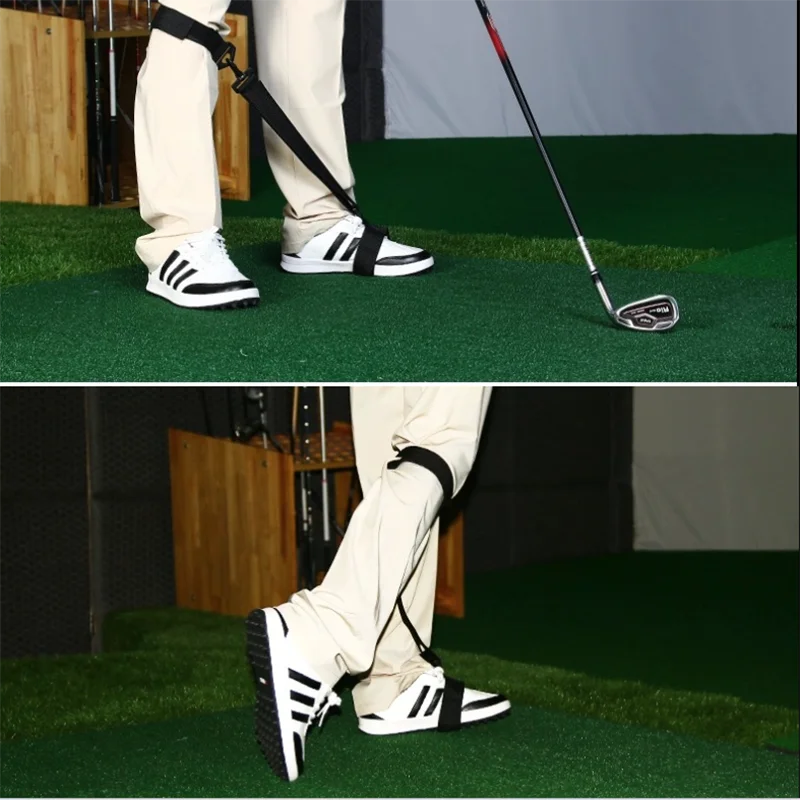 Cinta de corrección de pies de Golf PGM para principiantes, soporte de piernas, cinturón de corrección de postura, correa de pie, Ayuda de