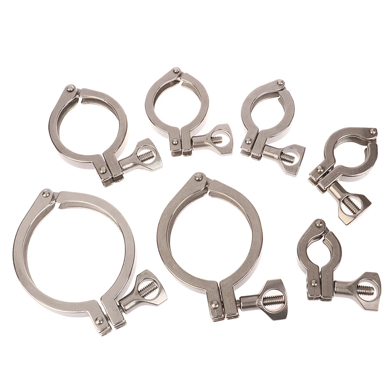 

304 Precision Cast Sanitary Clamp Stainless Steel Quick Opening Pipe Clamp Quick Installation Clamp Set Quick Installation Clamp