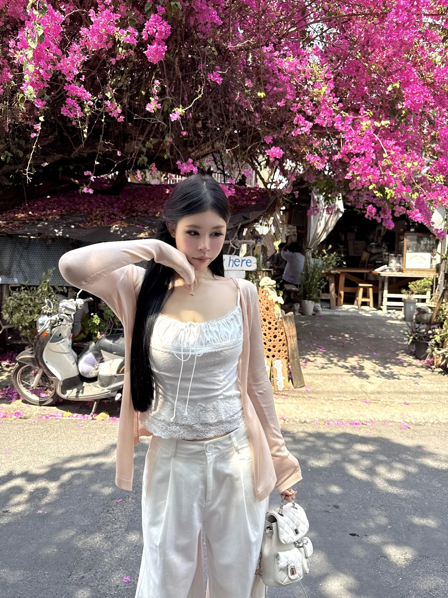 

Blackzaixianqi Pure Desire Lace Splice Drawstring Strapless Crop Top Women's Fashion Spring Summer Slim Fit Cotton Blend Vest
