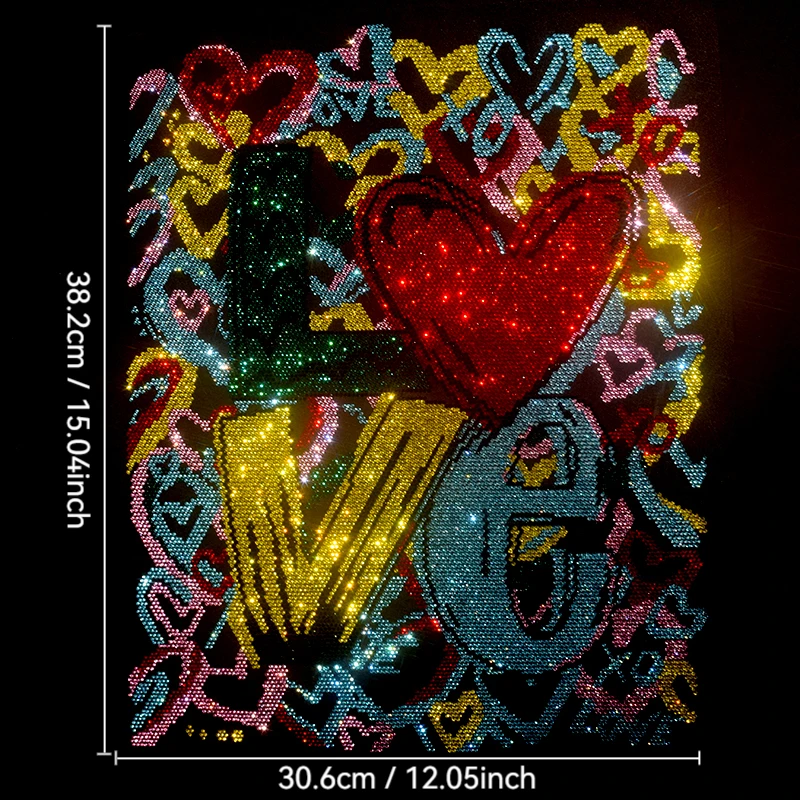 

Fashion Love hot diamond, butterfly, sequin DIY clothes, T-shirts, decorative patches, clothing accessories