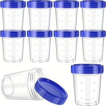 10 Pcs/pack 4oz Small Containers with Lids, Salad Dressing Container To Go Airtight…