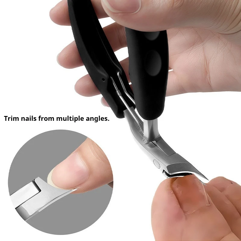 

1Pcs Heavy-Duty Angled Toenail Clippers for Ingrown Nails - Stainless Steel Professional Grooming Tool (2025 Best Seller)