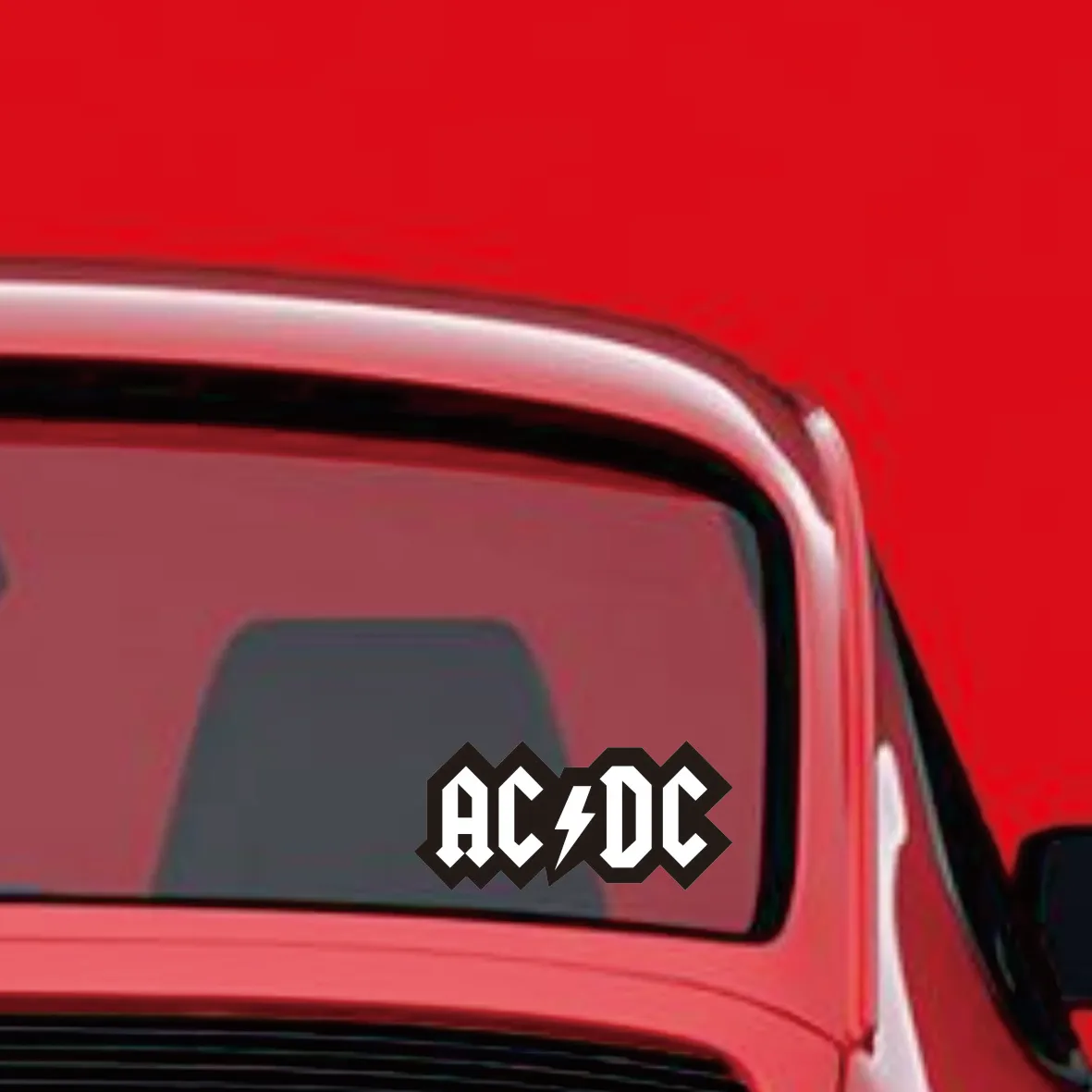 Hot DC AC Music KK Waterproof Vinyl Sticker Interesting Decal for Car Truck Window Bumper Auto Exterior Decor Accessories