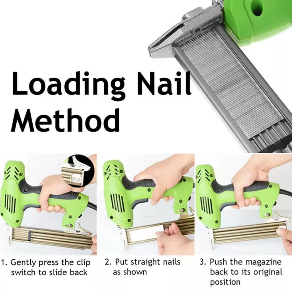 F30 электрический пистолет для гвоздей, степлер, пистолет 1800 Вт, деревообрабатывающие инструменты, степлер для гвоздей, степлер для стрелков, степлер для мебели, ручной инструмент «сделай сам»