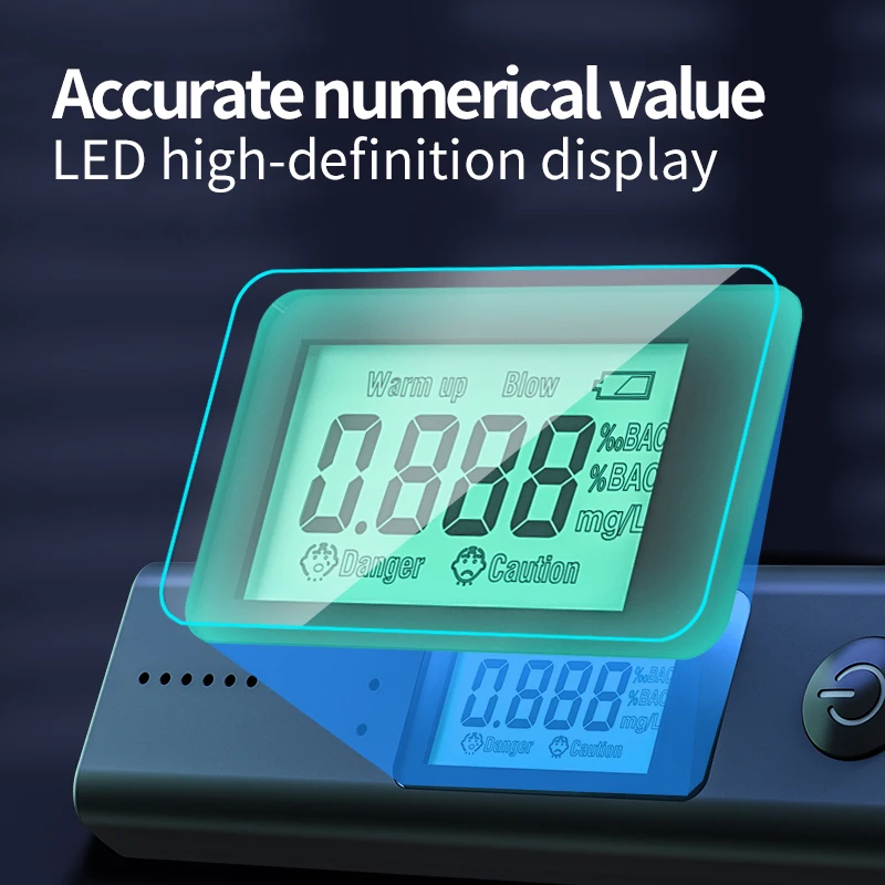 Detector de álcool portátil personalizado, monitoramento de desenvolvimento PCBA, fabricação de montagem de placa multicamadas, 1 ano de garantia-OEM/ODM