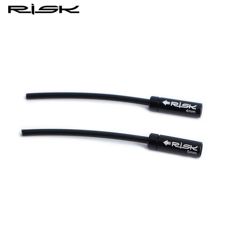 RISK 10pcs Aluminum 4mm Bicycle Shift Cable 5mm Brake Line Nosed End Caps Dustproof Wire Tube Sleeve for MTB Mountain Road Bike