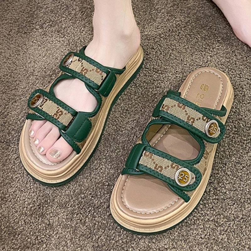 Fashion Women Summer Slippers Thick Bottom Simple Design Luxury Outdoor Non-Slip Sandal Flip Flop Casual Shoes For Female 36-40