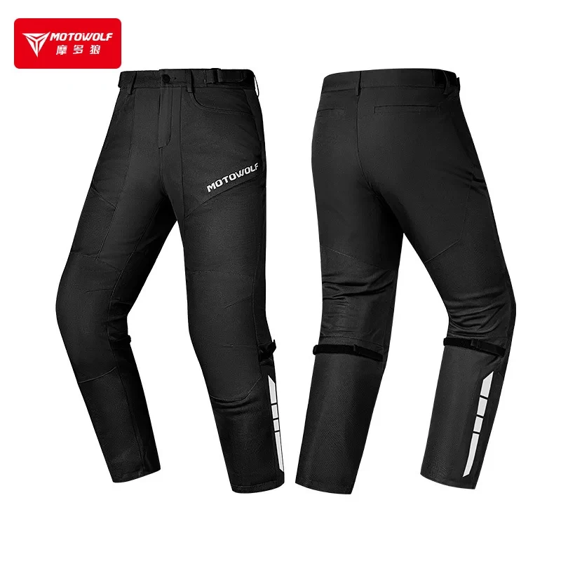 Motowolf Urban Motorbike Riding Pants Men Summer Breathable Biker Pants CE Certified Casual Cargo Motorcycle Protective Trousers