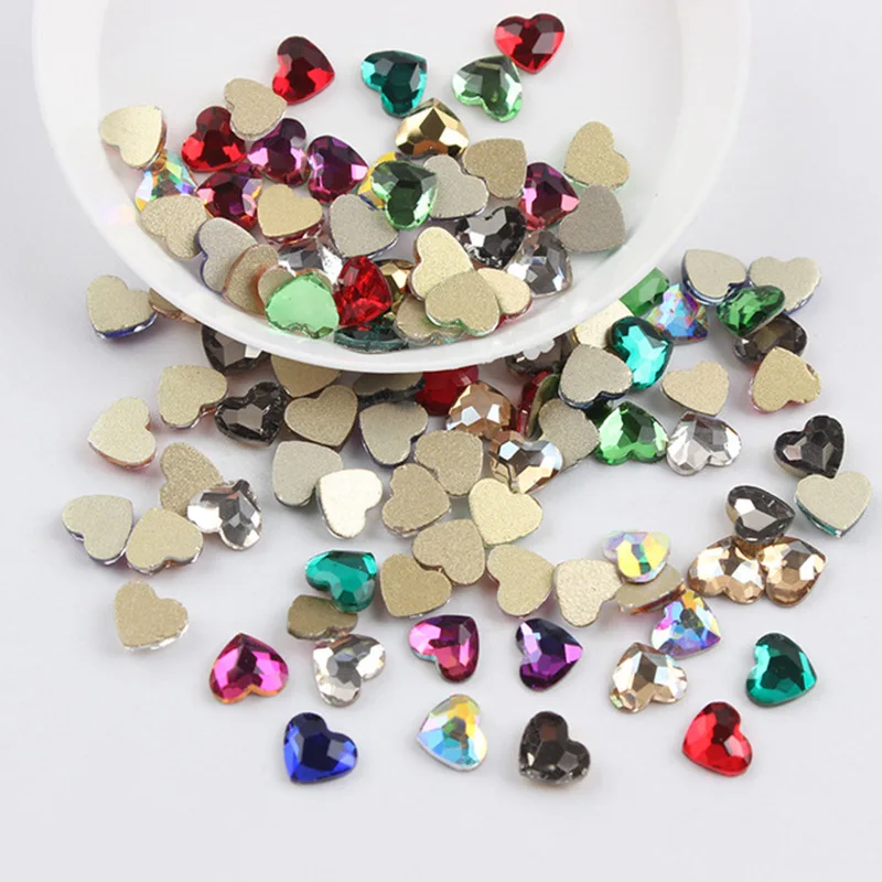 Großhandel Mix Strass-Stil flache Rückseite Nagel speziell geformte Kristallkunststeine 3D personalisierte Dekoration