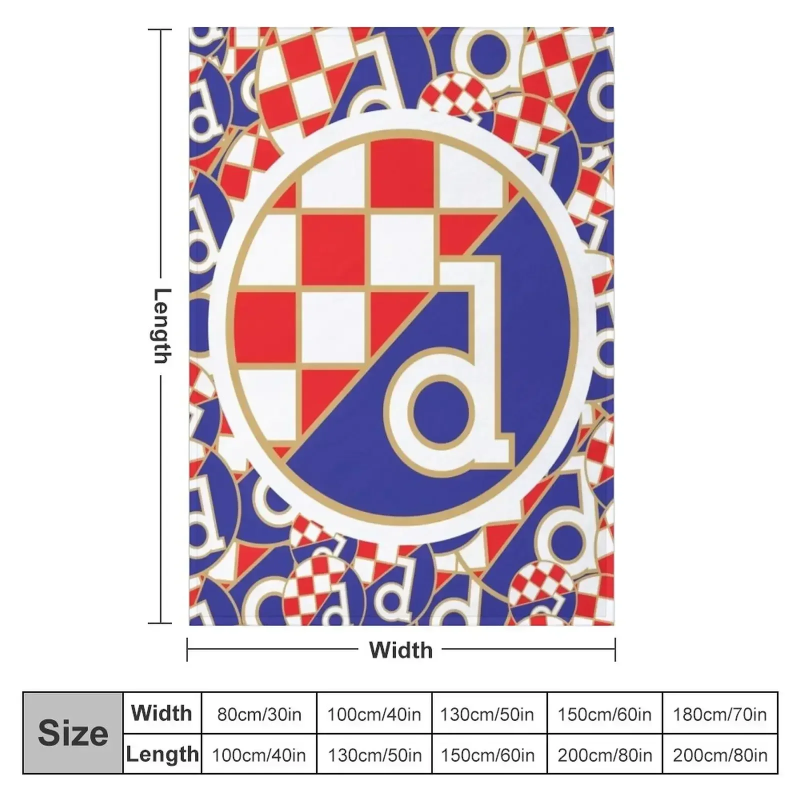 Dinamo Zagreb Croatian Football from Maskimir Hrvatska Throw Blanket warm for winter Furrys Soft Plush Plaid Sofas Blankets