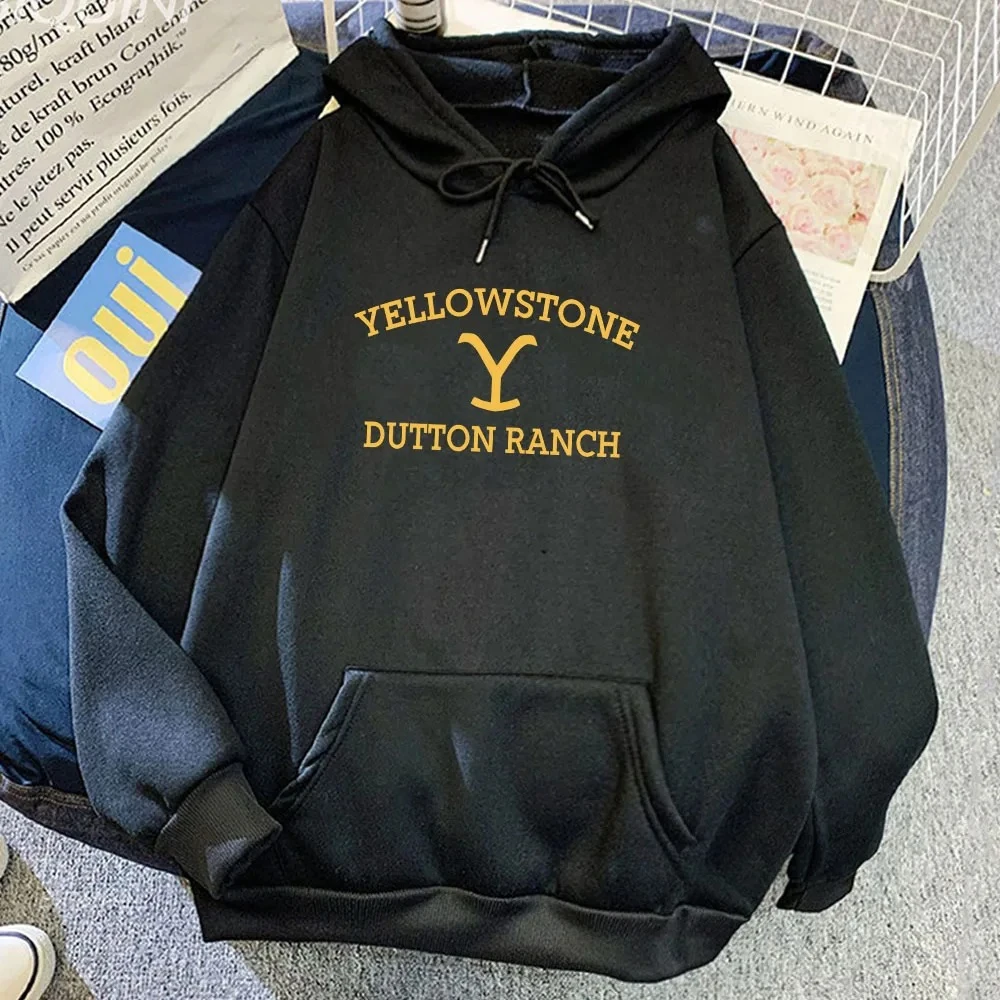 Sudaderas con capucha de la serie de televisión Yellowstone Dutton Ranch, ropa gráfica de invierno, sudaderas de manga larga para hombres y mujeres, sudaderas con estampado Moletom Masculino