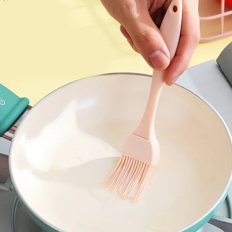 Food Grade Silicone Oil Brush BBQ Barbecue Brush Kitchen Pancake Brush Oil Brush Sauce Brush Kitchen Small Tools Handmade Brush