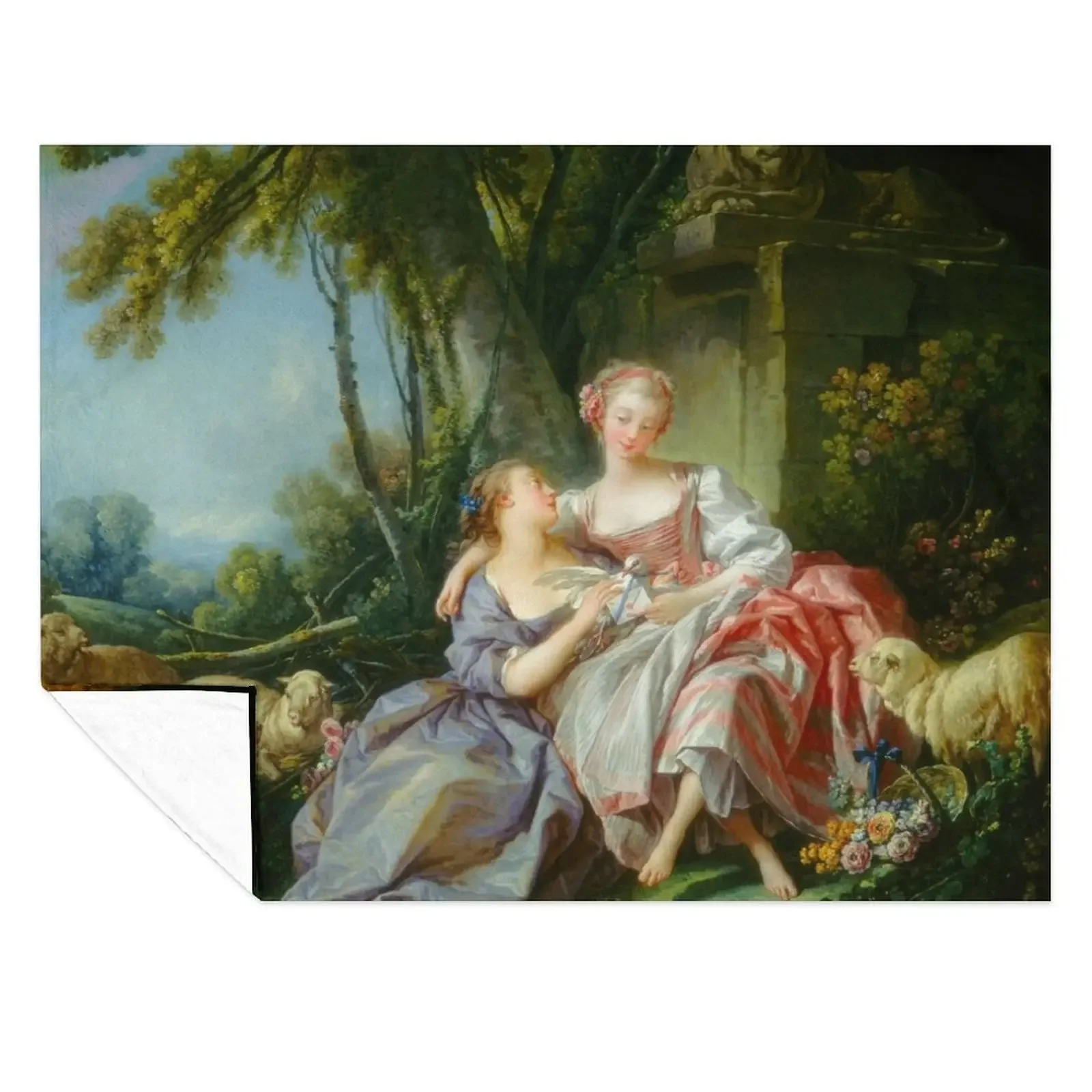 

Franois Boucher The love letter Throw Blanket Custom Luxury Throw bed plaid Soft Big Blankets