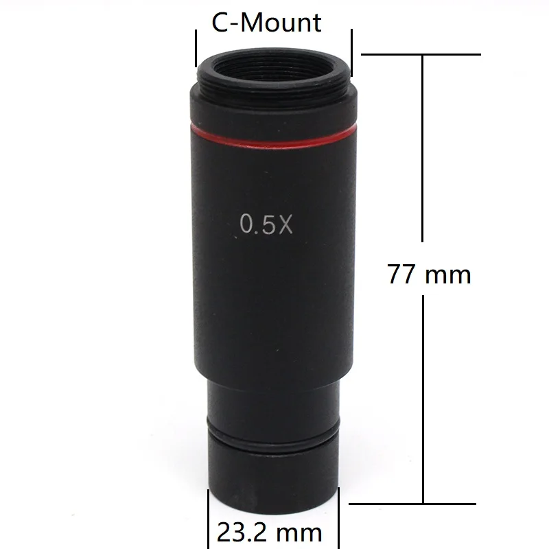 C-mount Adapter Lens C Mount Lens for USB Industrial Camera Digital Eyepiece Connected Microscope Reduction Relay Lens 0.3X 0.4X