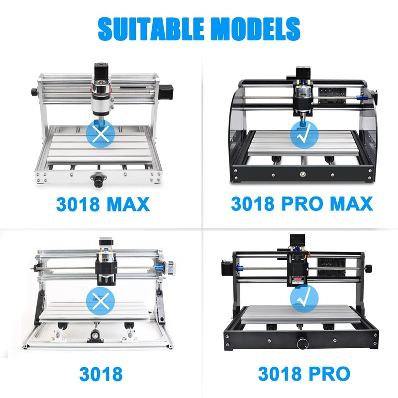 Imagem -04 - Cnc Gravação Fresadora Kit de Extensão Atualização Compatível com Cnc 3018pro para 3040