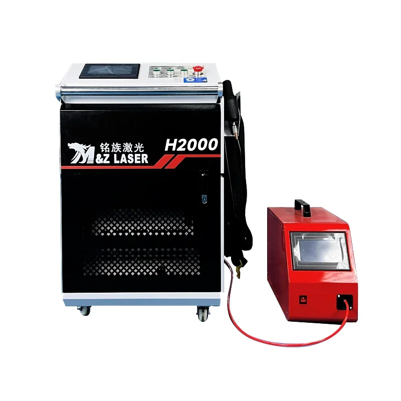 M&Z 2000w Handheld Fiber Optic  Welding Machine For Mold Repair Metal Sheet with Water Cooling  Iron Carbon Steel