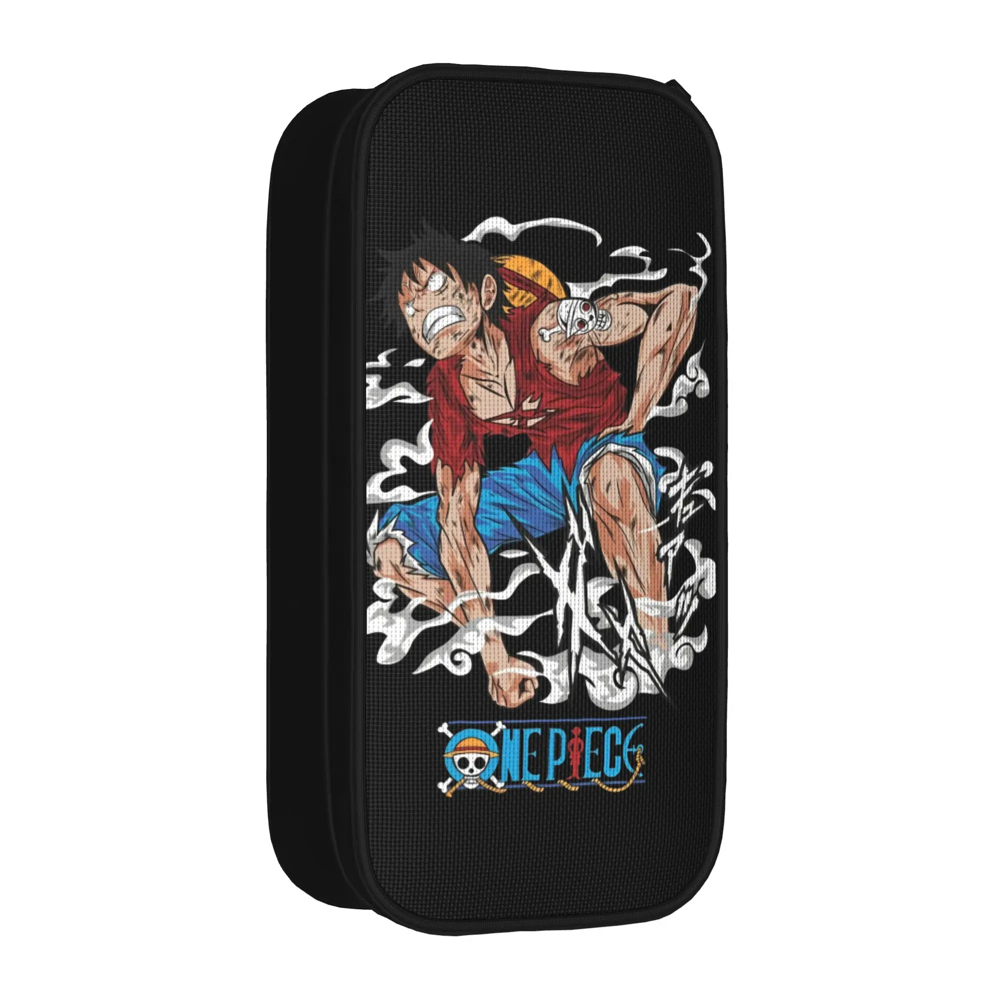 

One Piece Luffy Pencil Cases Lovely Anime Pen Box Bags Student Large Storage Students School Gifts Pencil Pouch