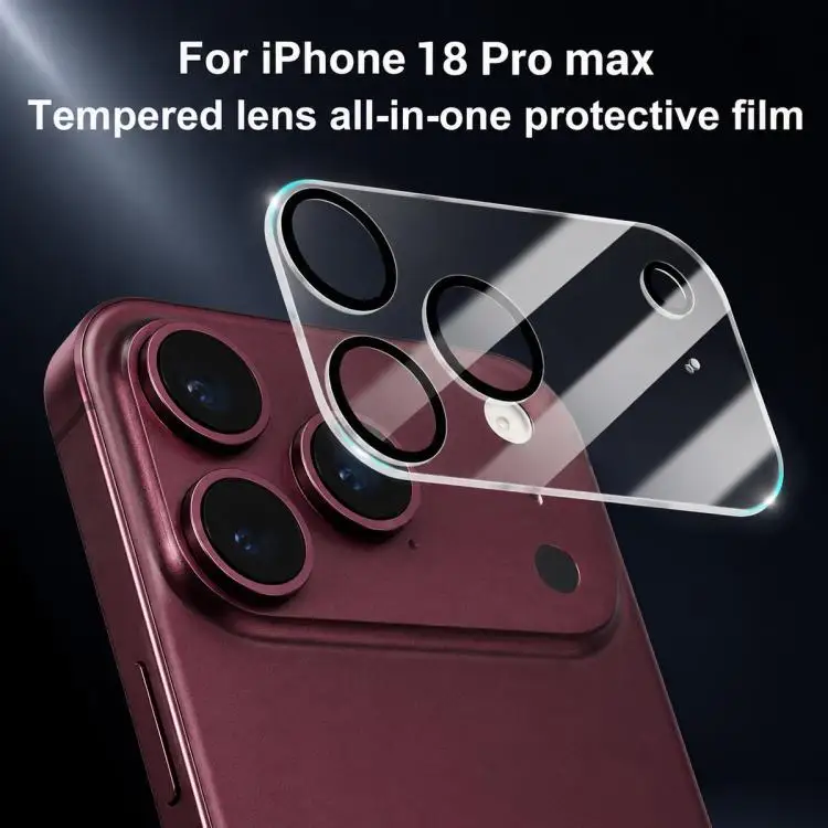 HD Clear Tempered Glass Camera Lens Protector Anti Scratch Full Coverage Lens Protective Film for iPhone 18 Pro/Max