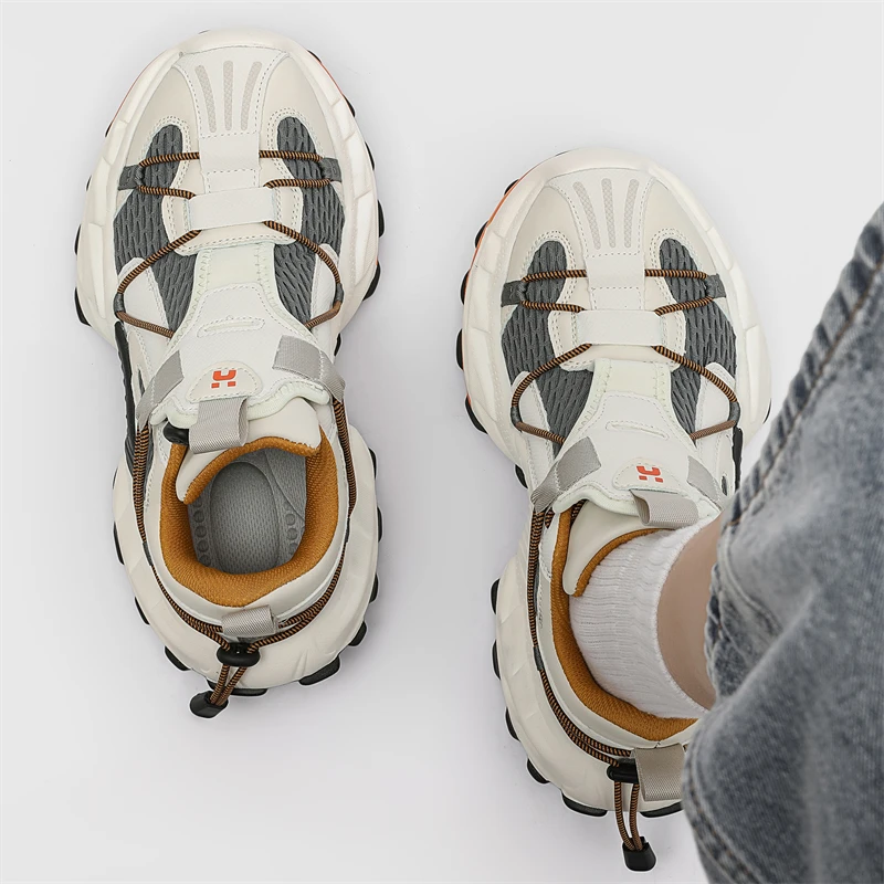 

2025 New Elastic Anti-slip Sneakers Walking Shoes Neutral Walking Shoes Comfortable Outdoor Travel Running Shoes