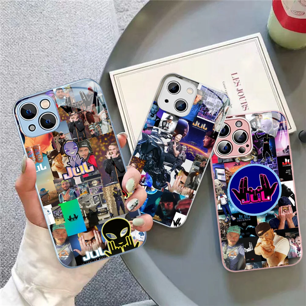 France Jul Rapper Phone Case Tempered Glass For Iphone 14 13 12 11 Pro Mini XS MAX 14Plus X XS XR Fundas